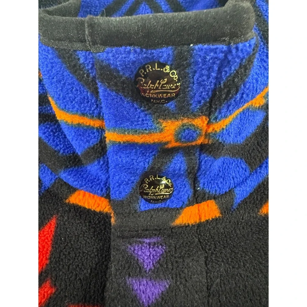 Size S - Polo Ralph Lauren Fleece Pullover multicolored geometric snowflakes